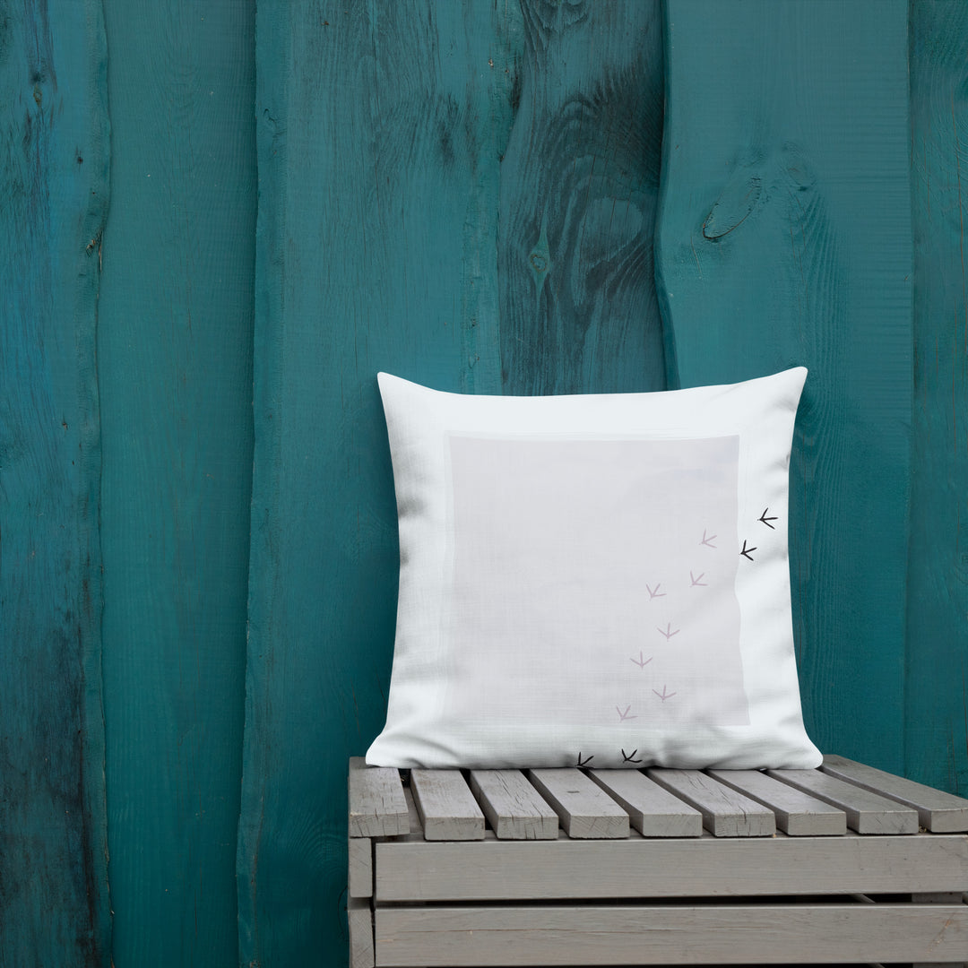 A Path of Quiet Imprints - Premium Pillow