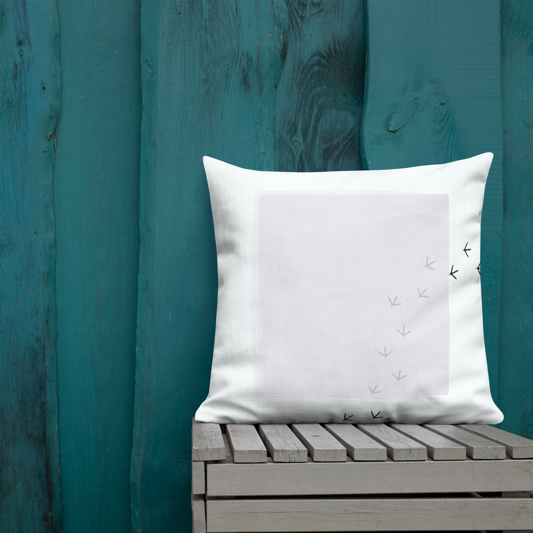 A Path of Quiet Imprints - Premium Pillow