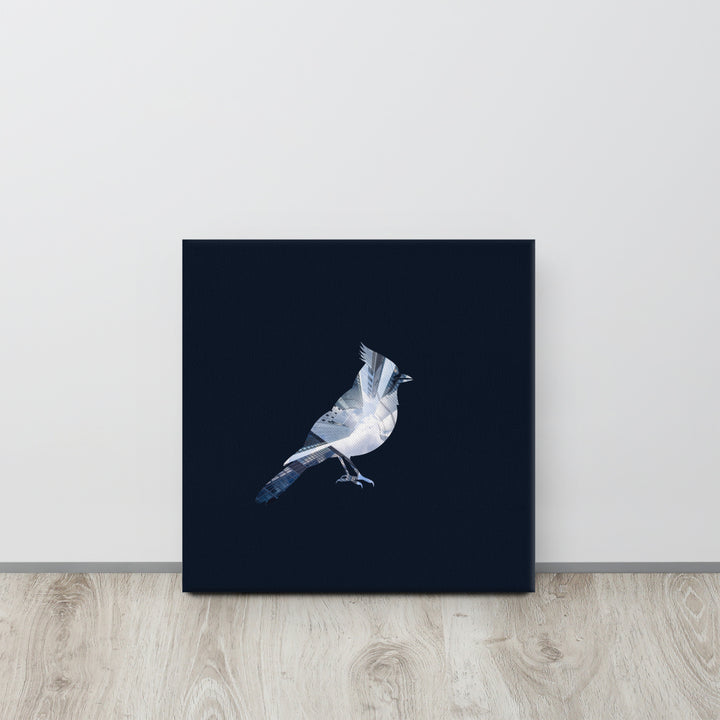 Blue Jay Skyscraper - Reflections of the Wild - Canvas Print