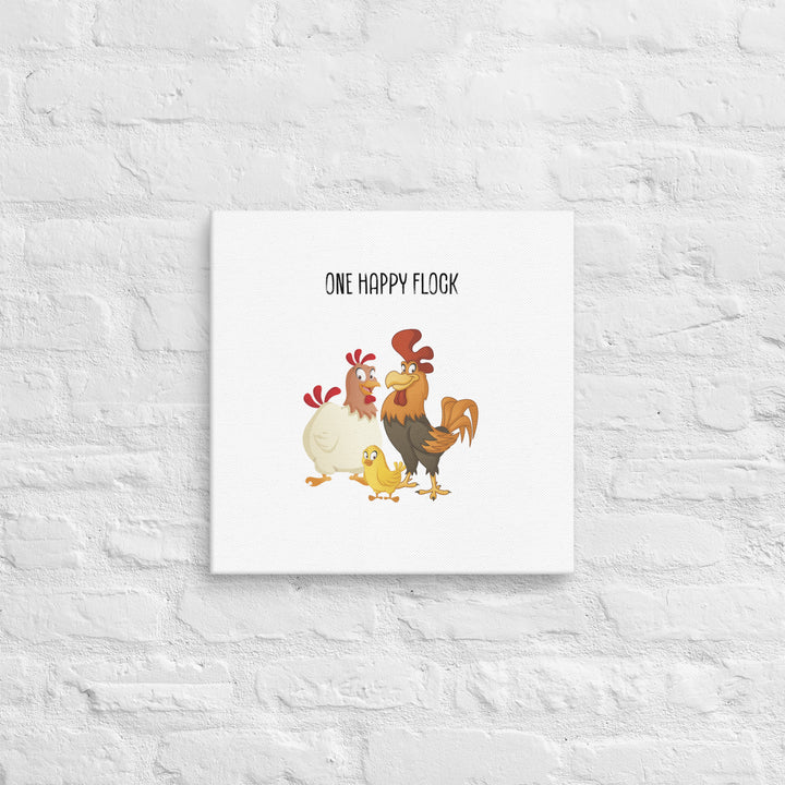 One Happy Flock - 16" Custom Family Wall Art