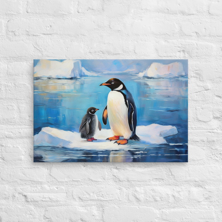 Antarctic Bond – A Penguin Parent's Love