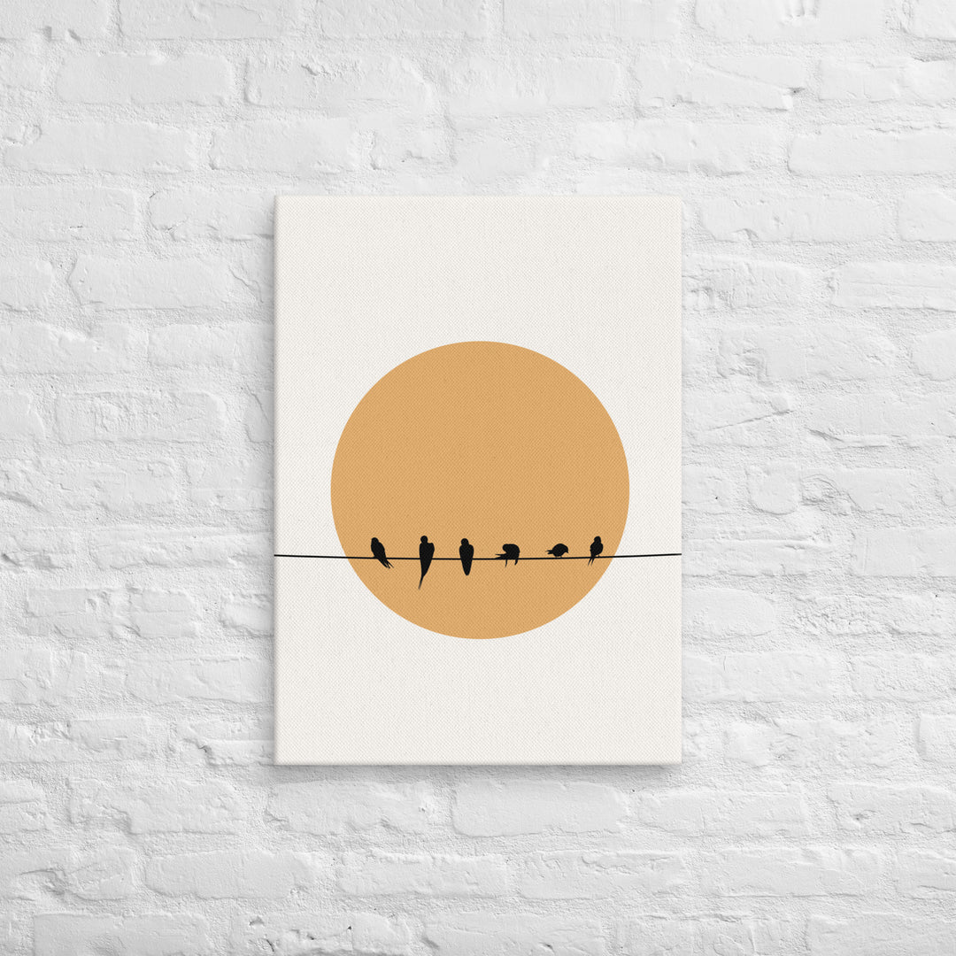 Sunsets With Friends - Canvas Bird Wall Art