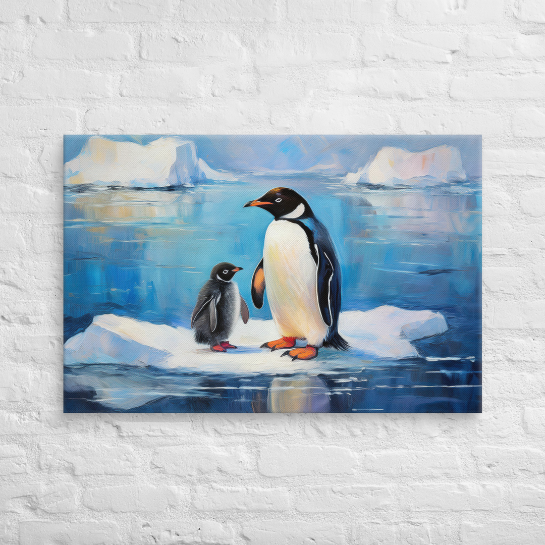 Antarctic Bond – A Penguin Parent's Love