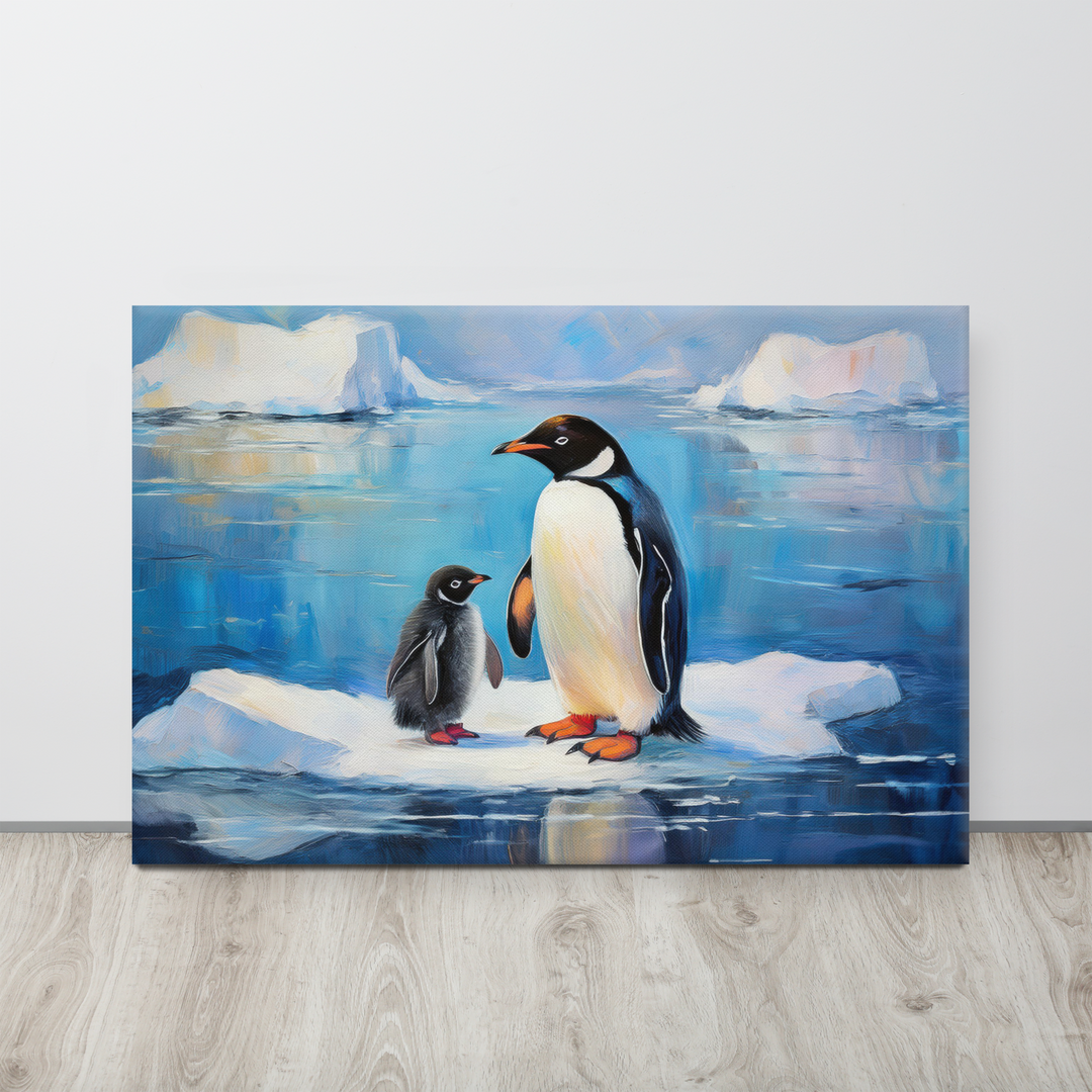 Antarctic Bond – A Penguin Parent's Love