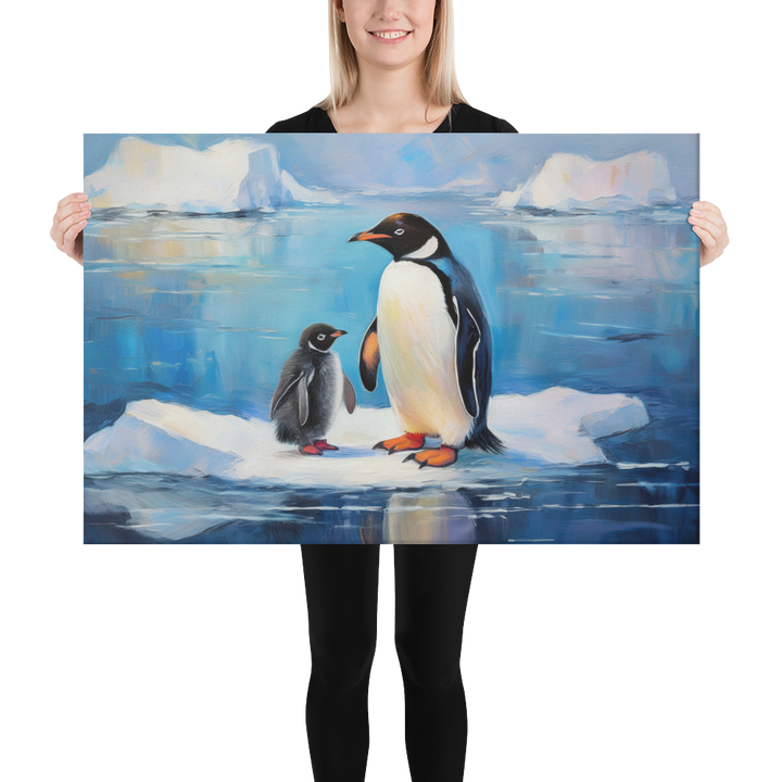 Antarctic Bond – A Penguin Parent's Love