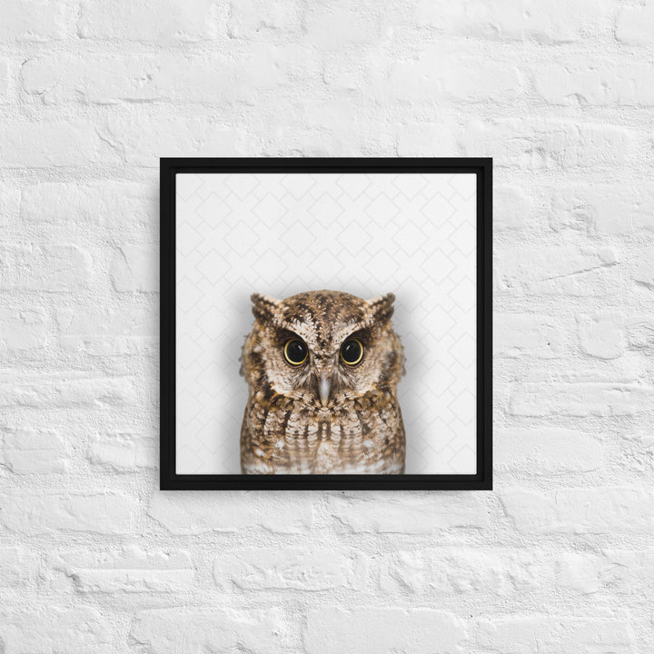 The Wise Owl - Beakaboo - Framed Canvas