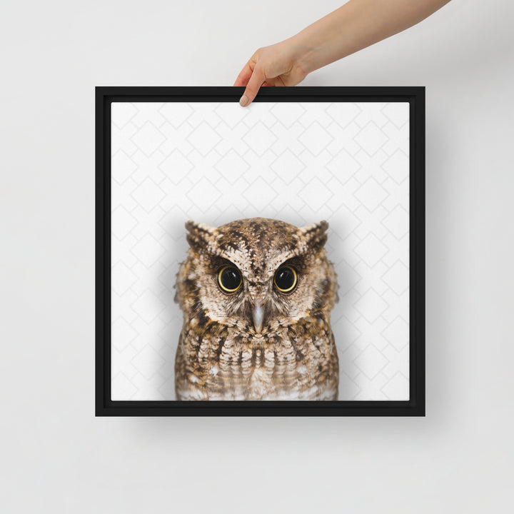 The Wise Owl - Beakaboo - Framed Canvas