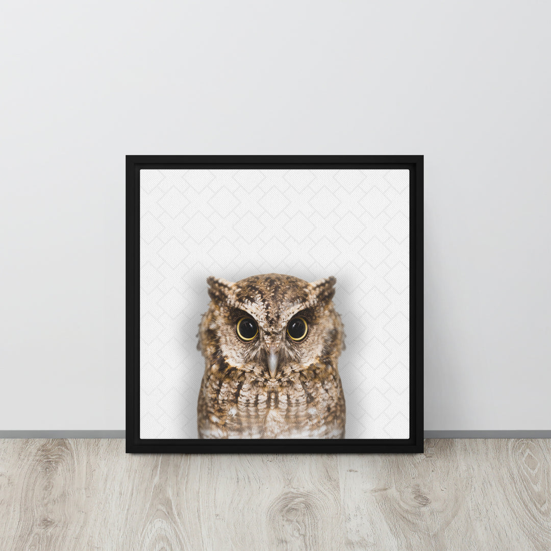 The Wise Owl - Beakaboo - Framed Canvas