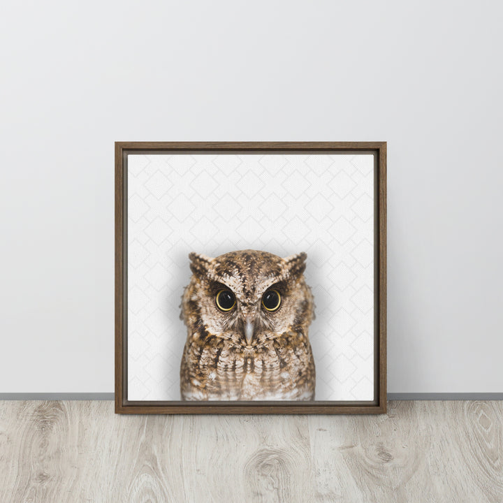 The Wise Owl - Beakaboo - Framed Canvas