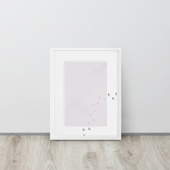 A Path of Quiet Imprints - Framed Canvas