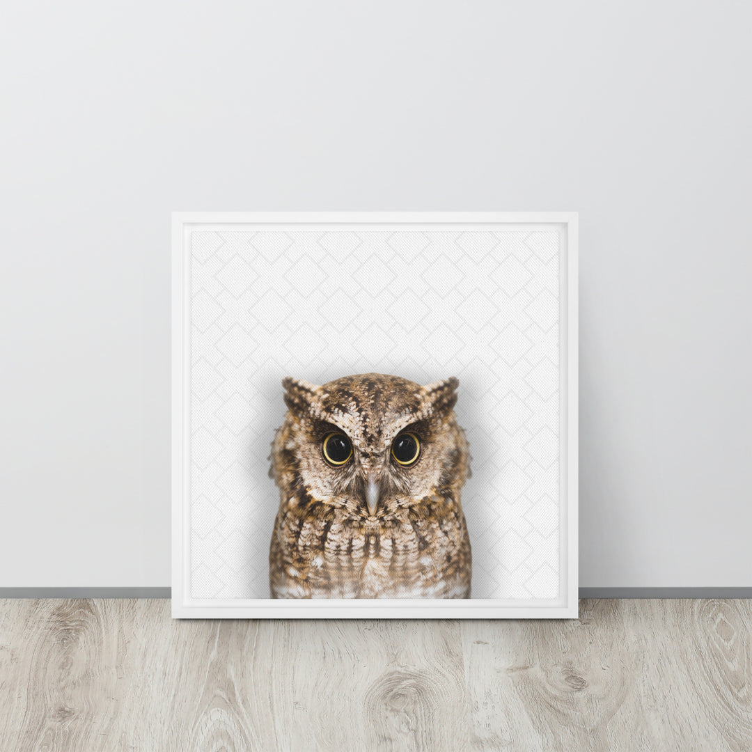 The Wise Owl - Beakaboo - Framed Canvas