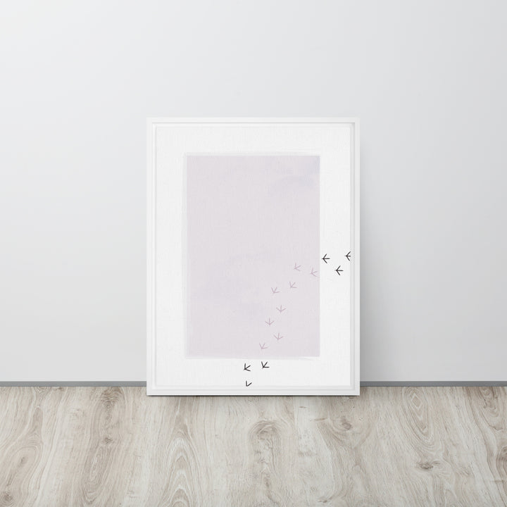 A Path of Quiet Imprints - Framed Canvas