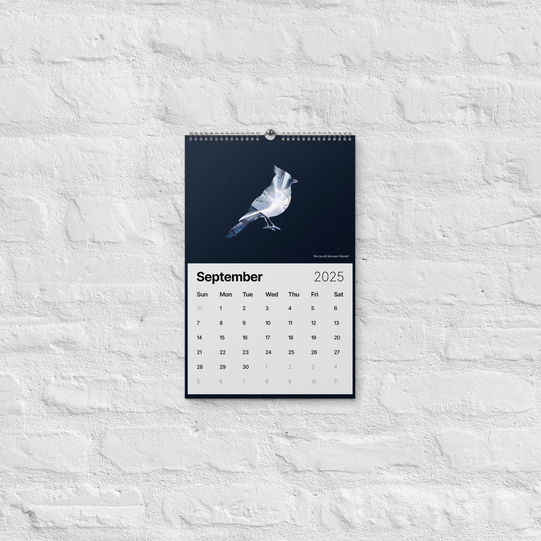 2025 Bird Wall Calendar - Reflections of the Wild Series