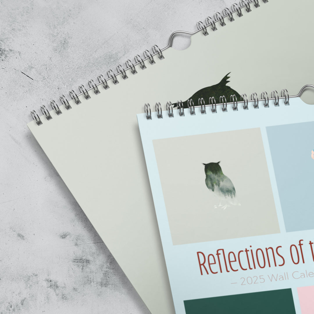 2025 Bird Wall Calendar - Reflections of the Wild Series