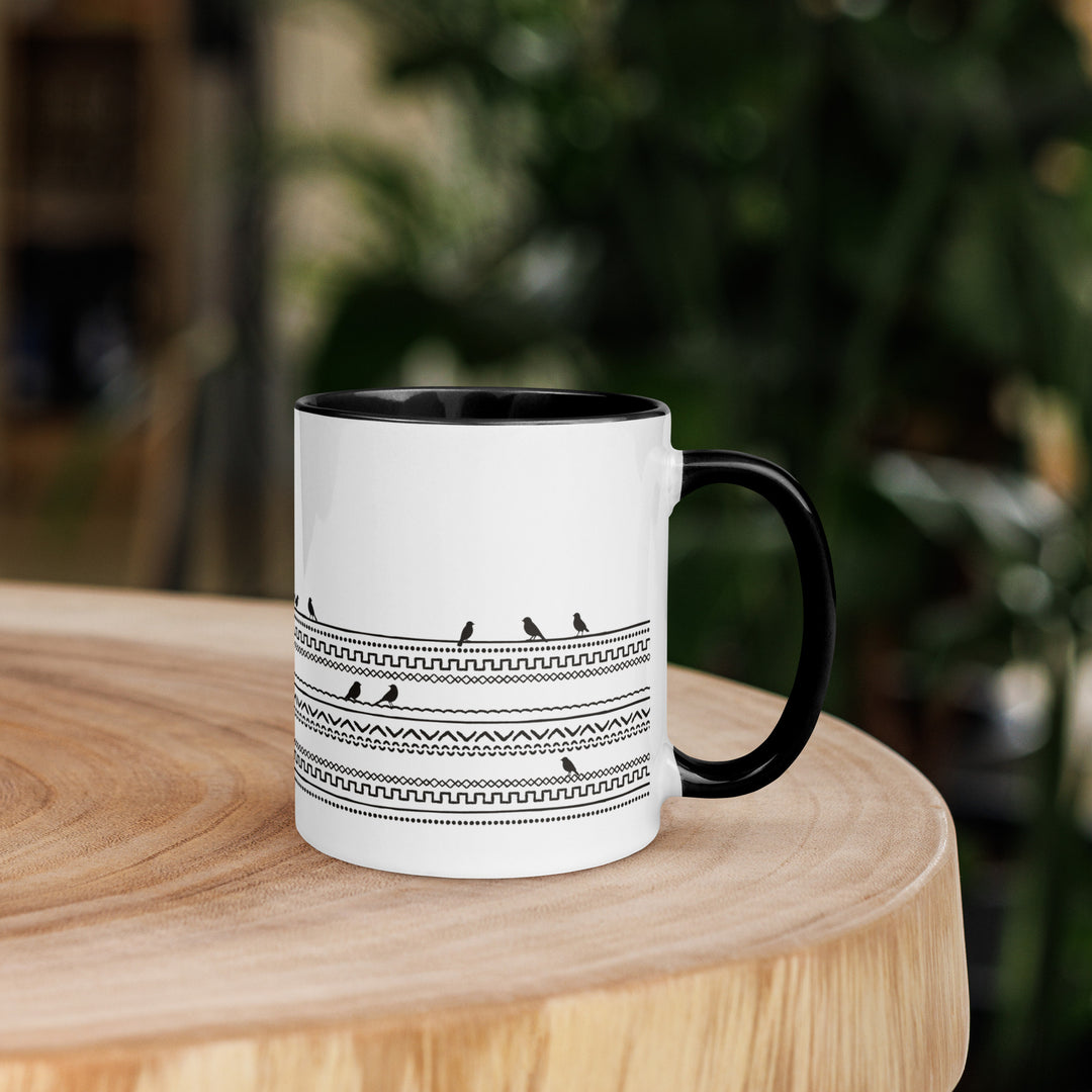 Birds on Boho Lines - 11oz Mug