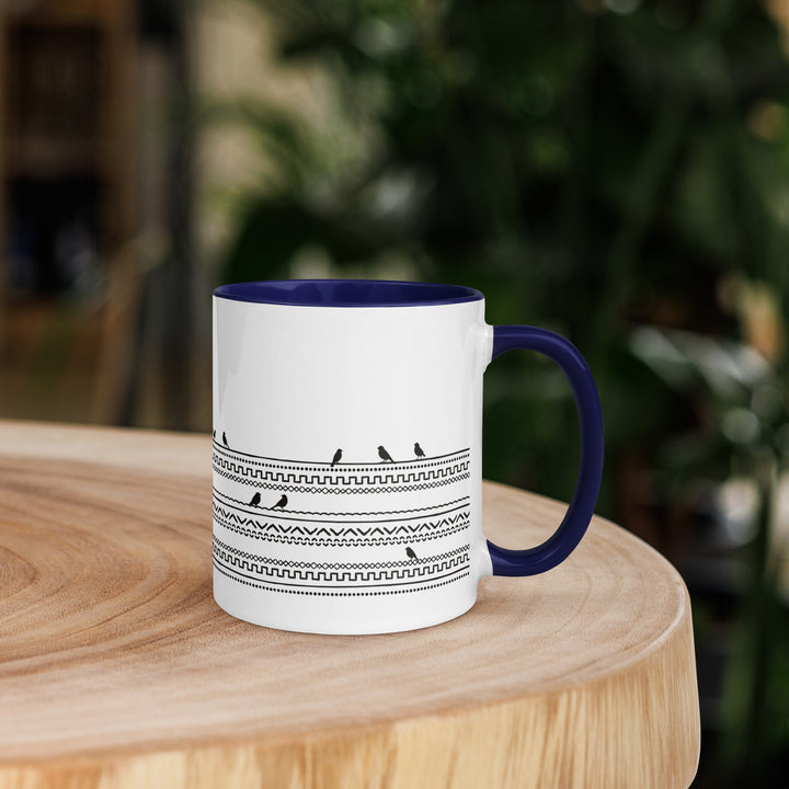 Birds on Boho Lines - 11oz Mug