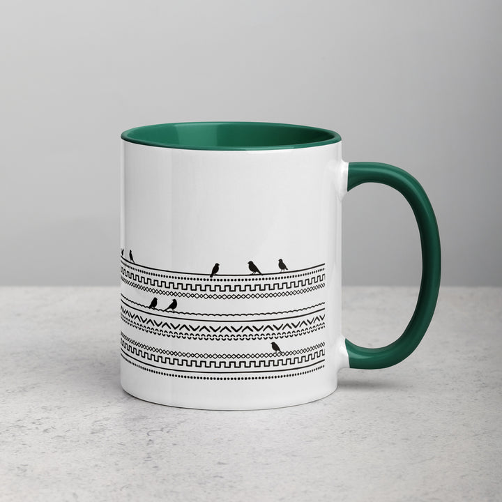 Birds on Boho Lines - 11oz Mug