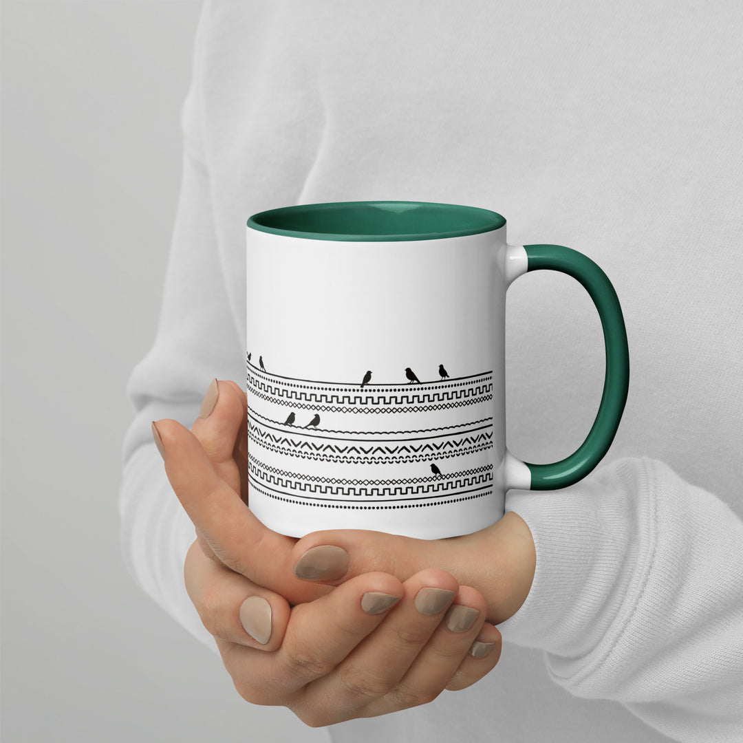 Birds on Boho Lines - 11oz Mug