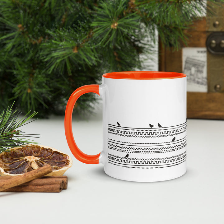 Birds on Boho Lines - 11oz Mug