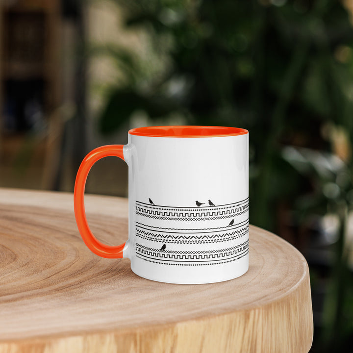 Birds on Boho Lines - 11oz Mug