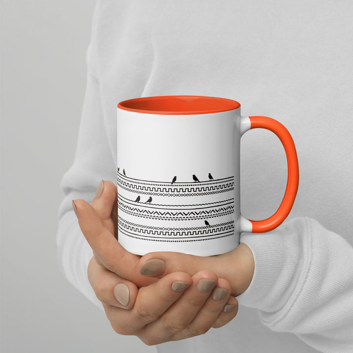 Birds on Boho Lines - 11oz Mug