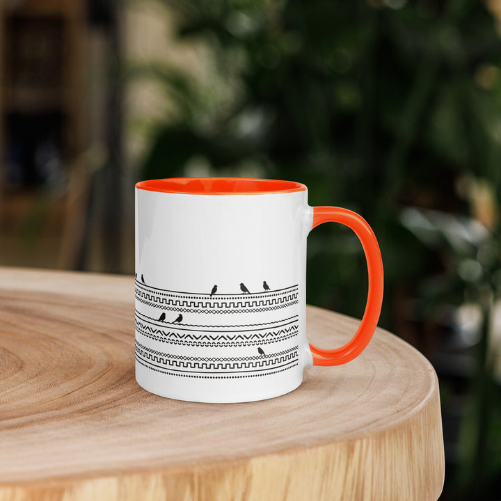 Birds on Boho Lines - 11oz Mug