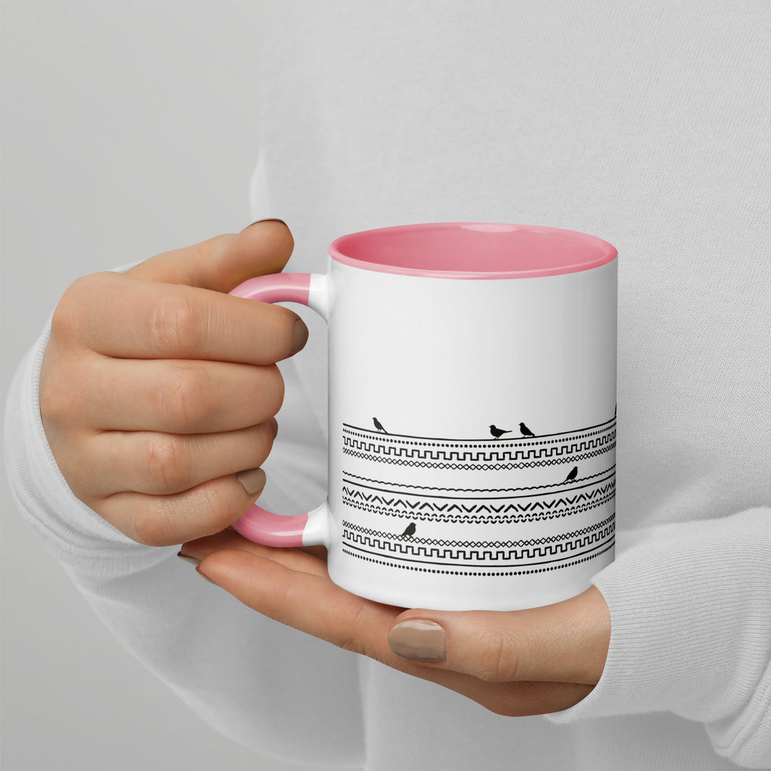 Birds on Boho Lines - 11oz Mug