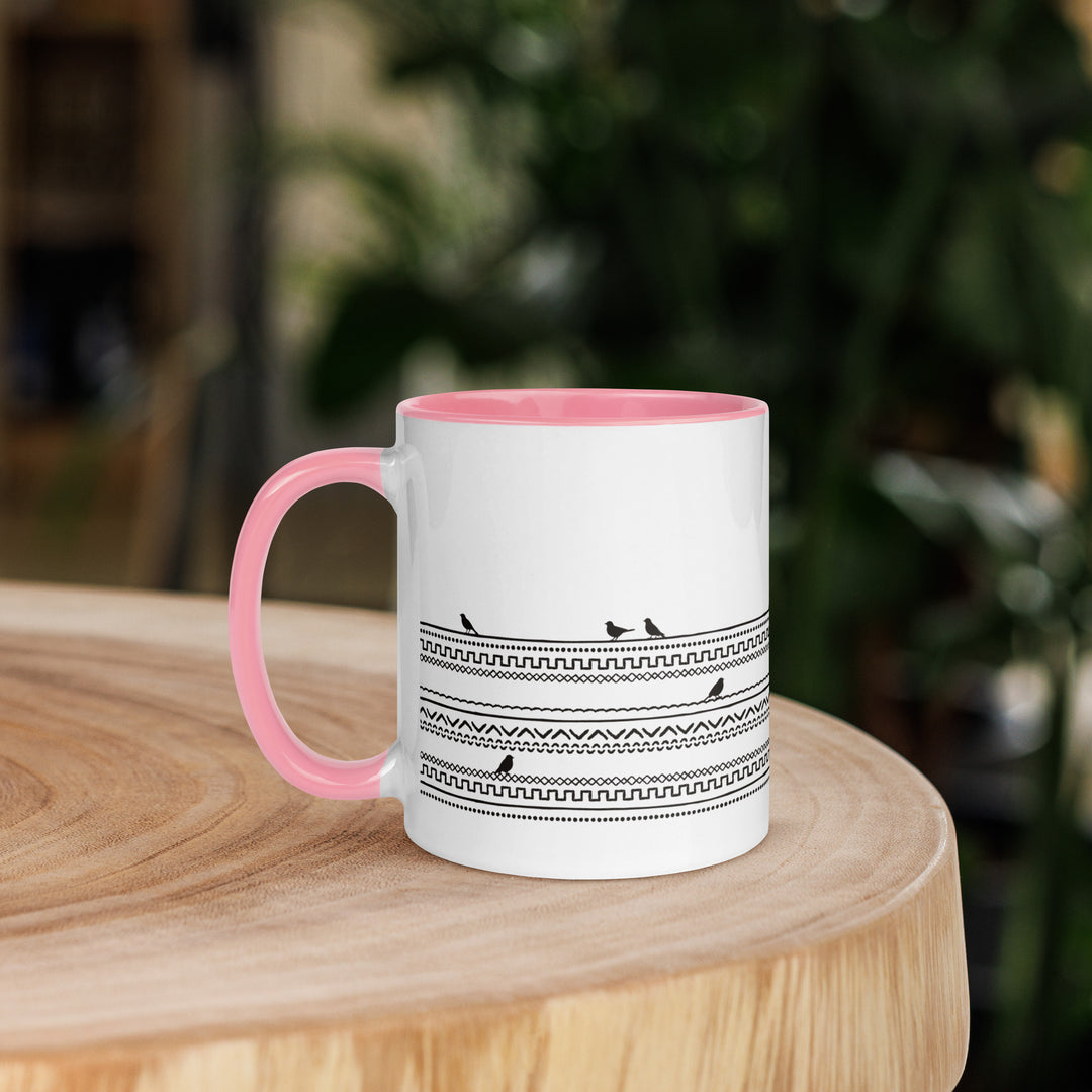 Birds on Boho Lines - 11oz Mug