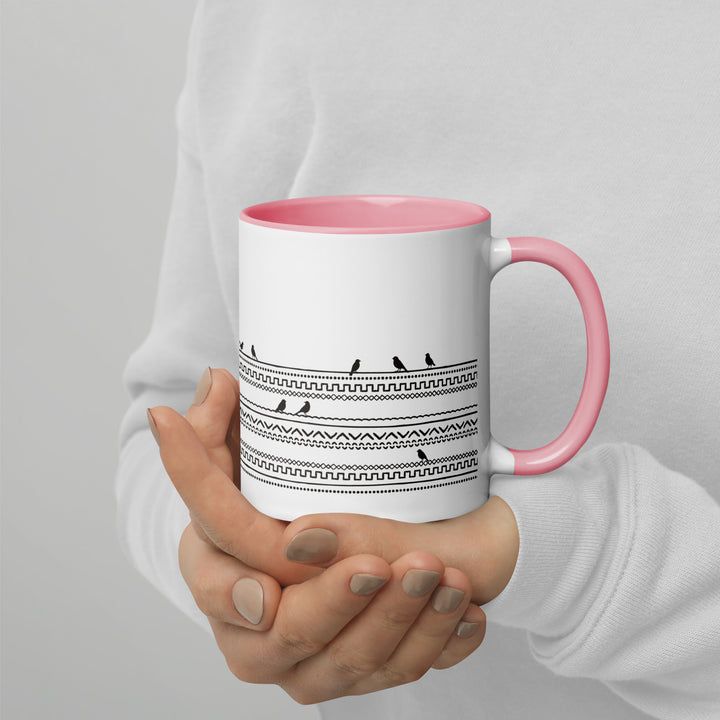 Birds on Boho Lines - 11oz Mug