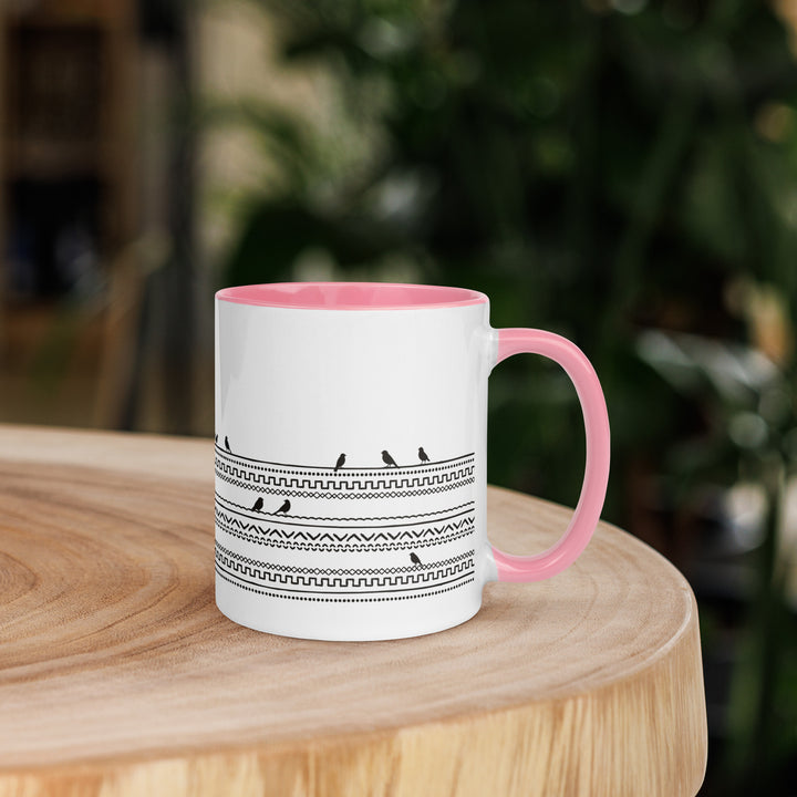 Birds on Boho Lines - 11oz Mug