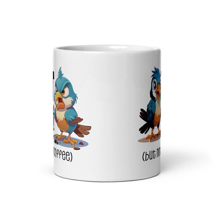 Coffee First, Conversations Later – Bird Mug Fun