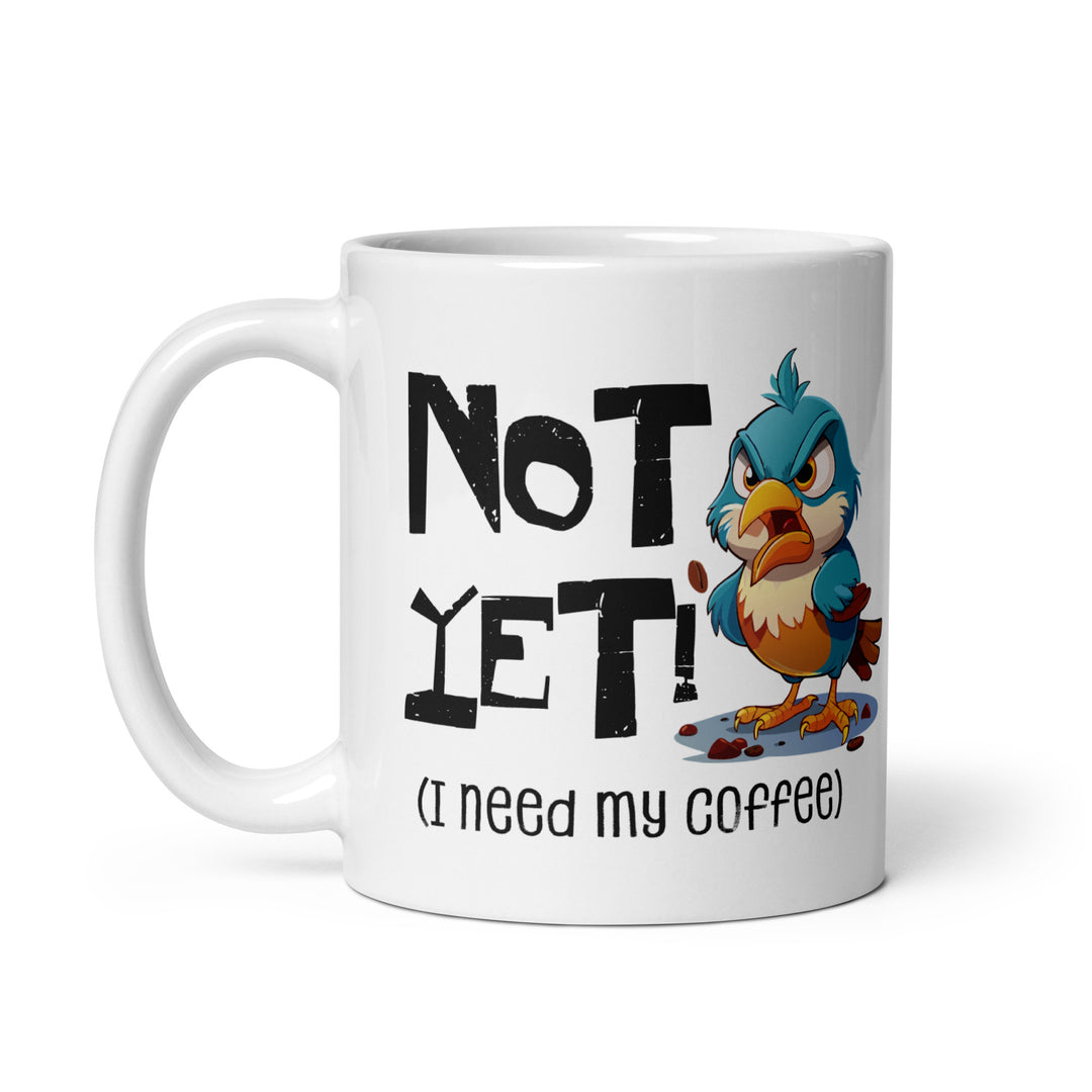 Coffee First, Conversations Later – Bird Mug Fun