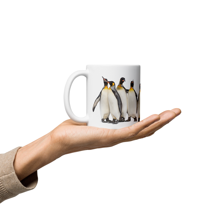 Gathered for Coffee – Penguin Companions Mug - 11oz or 15oz - Penguins in Studio