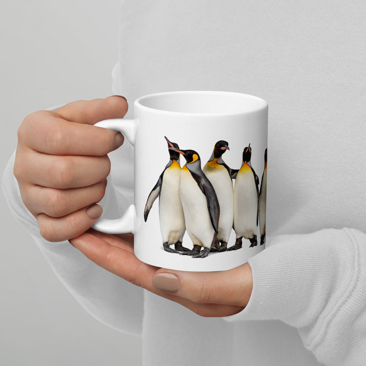 Gathered for Coffee – Penguin Companions Mug - 11oz or 15oz - Penguins in Studio