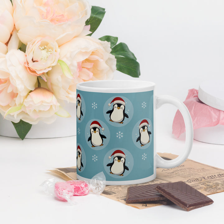 Adorable Santa Hat Penguins - 11oz Mug