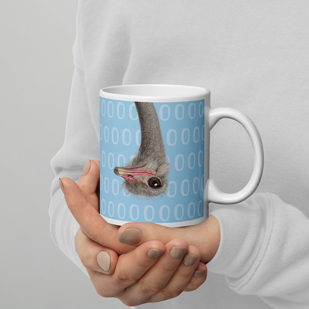 A Curious Ostrich - 11oz White Gloss Mug