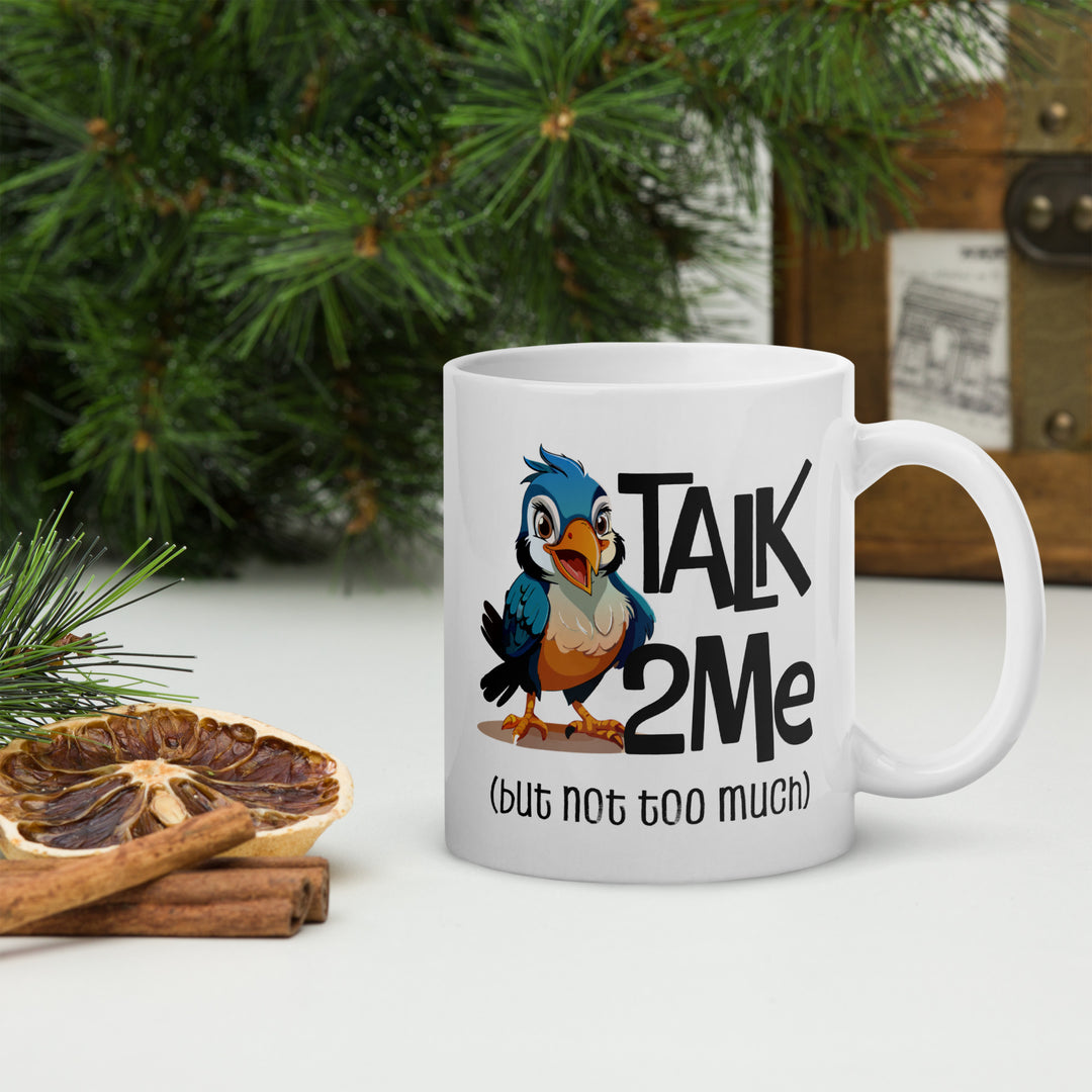 Coffee First, Conversations Later – Bird Mug Fun