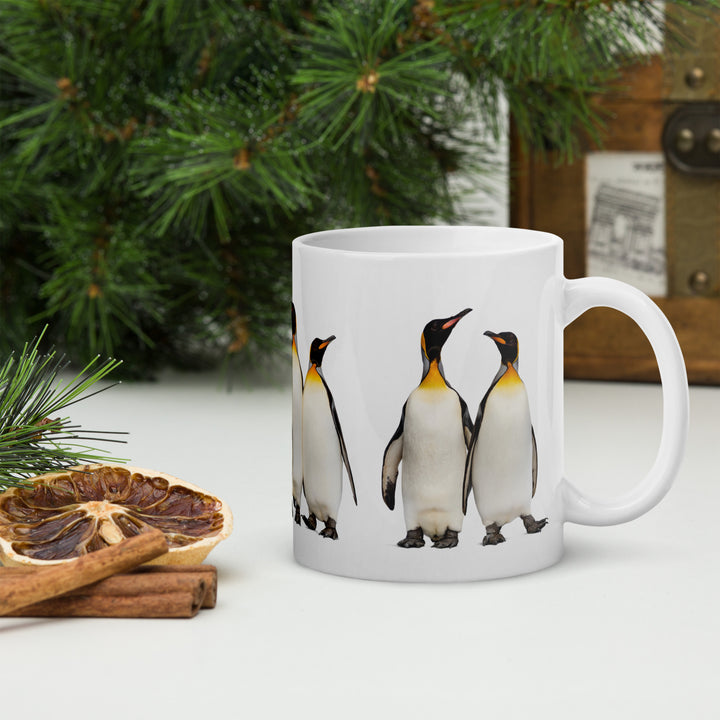 Gathered for Coffee – Penguin Companions Mug - 11oz or 15oz - Penguins in Studio