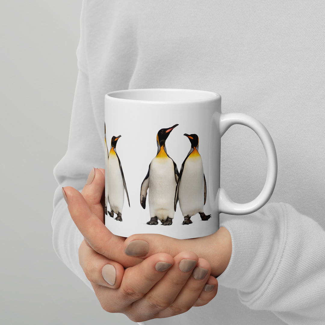 Gathered for Coffee – Penguin Companions Mug - 11oz or 15oz - Penguins in Studio