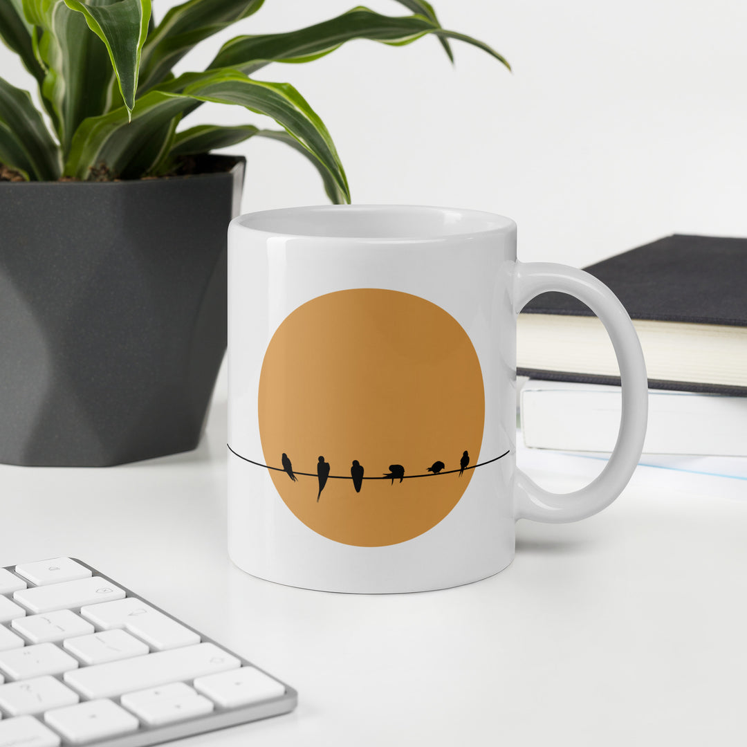 Sunsets With Friends - Bird Mug