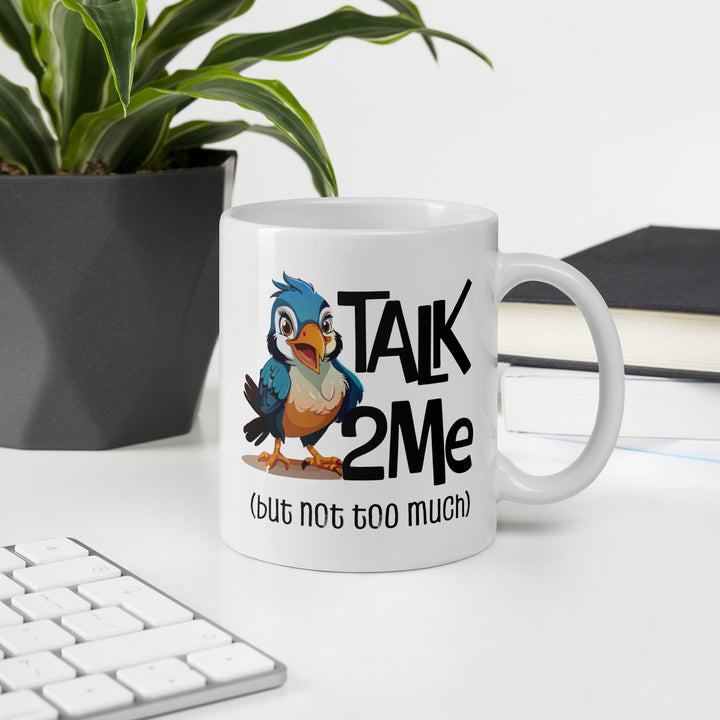 Coffee First, Conversations Later – Bird Mug Fun