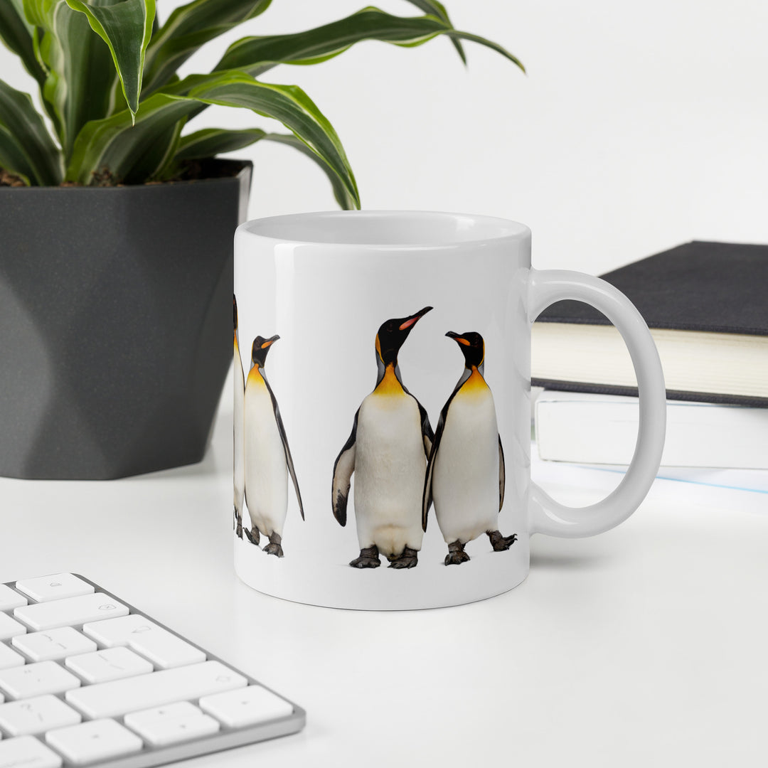 Gathered for Coffee – Penguin Companions Mug - 11oz or 15oz - Penguins in Studio