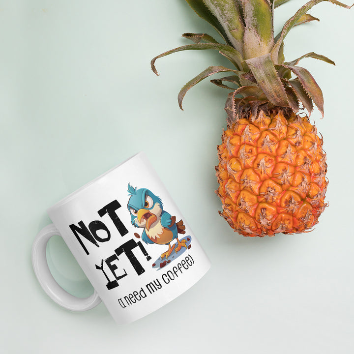 Coffee First, Conversations Later – Bird Mug Fun