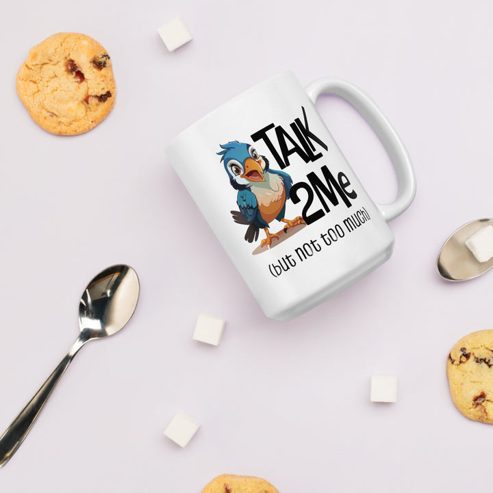 Coffee First, Conversations Later – Bird Mug Fun