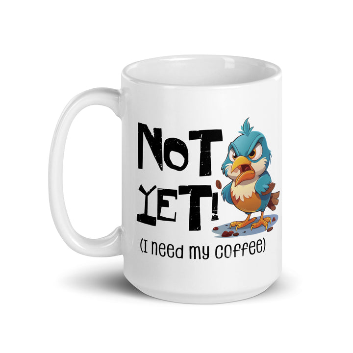 Coffee First, Conversations Later – Bird Mug Fun