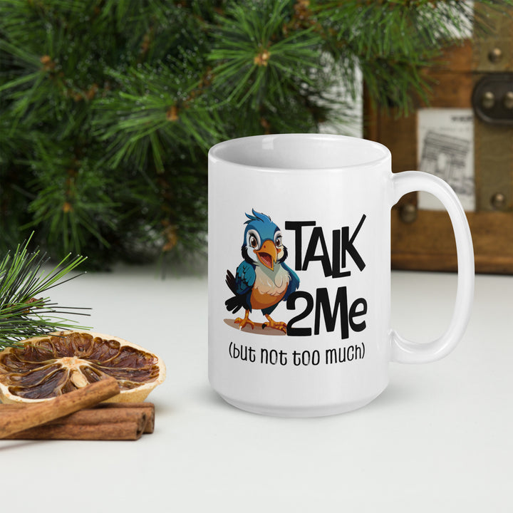 Coffee First, Conversations Later – Bird Mug Fun