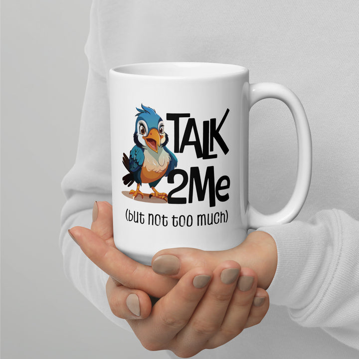 Coffee First, Conversations Later – Bird Mug Fun