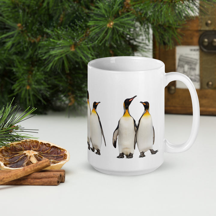 Gathered for Coffee – Penguin Companions Mug - 11oz or 15oz - Penguins in Studio