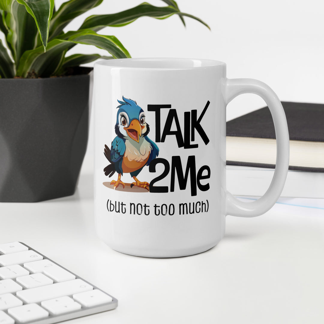 Coffee First, Conversations Later – Bird Mug Fun